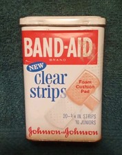 Vintage BAND-AID Clear Strips (Metal) picture
