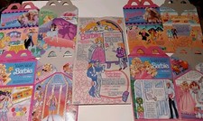 Barbie/McDonalds COMPLETE SET of 5, Happy Meal Bag & 4 Boxes - BRAND NEW, MINT picture