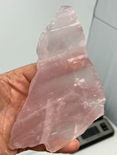 Semi-Transparent Rose Quartz Slab Lapidary Cabbing Carving Chakra Reiki picture