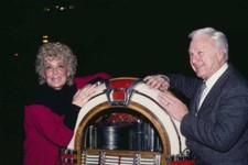 Comedian singer Betty Hutton American actor Eddie Albert pose besi- Old Photo picture