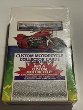 1993 Thunder Custom Motorcycle Cards Box Of 36 Sealed Packs New Sealed picture
