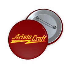 AristoCraft Boats Atlanta Boat Works Vtg Style Boating Pin Retro Pinback Button picture