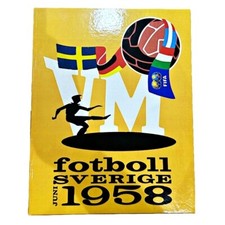 1958 World Cup Sticker Album - Sverige - Hard Cover - 415/415 - Brazil - ALOLLA picture