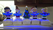 Hallmark Peanuts Gang Christmas Light Show Complete Set Of 5. 2015  picture