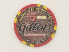 Gilley's Saloon (Las Vegas) Grand Opening 1998, $5 Casino Chip, Near Mint picture