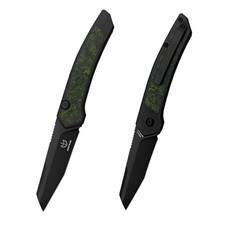 Sharp Blade Viper Ti EDC Folding Knife 14C28N Black PVD Titanium Handle picture