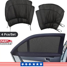 2/4pcs Car Window Sunshade Mesh UV Protection Mosquito Net Set picture