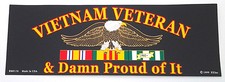 VIETNAM VETERAN & DAMN PROUD OF IT (9-3/4