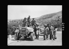 Photo:Jenin Palestine 1938 British Troops on Nablus-Jenin Road Armored Car picture