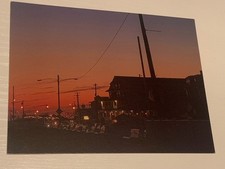Cape May NJ Postcard Beach Avenue at Night Divided Back New Jersey garden state  picture