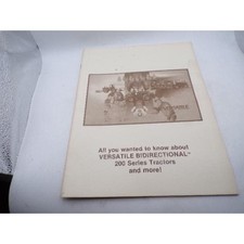 Vintage Versatile Bidirectional 200 Series Tractors Informational Booklet Brochu picture