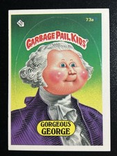 1985 Garbage Pail Kids GPK Series 2 OS2 73a Gorgeous George - BLUE NUMBER ERROR picture