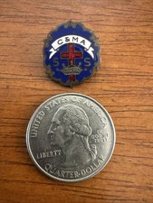 Vintage C&MA Little System Cross & Crown Sunday School Lapel Pin picture