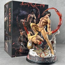 29cm New Attack on Titan Eren Jaeger In Combat GK PVC Painted Figure Statue Gift picture