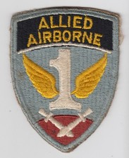 WW2 First Allied Airborne Army 1st Paratrooper Patch Insignia Cut Edge ORIGINAL picture
