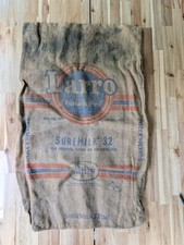 Vintage Larro Suremilk 32 Concentrate 100Lb Burlap Bag Sack General Mills #55 picture