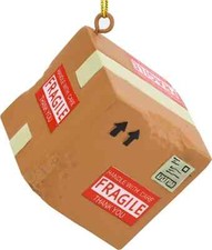 NO PACKAGING - Funny Damaged Shipping Delivery Package Christmas Ornaments picture