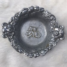 ARTHUR COURT Vintage Teddy Bear Baby/Child Collectors BOWL 1997 Pewter Silver picture