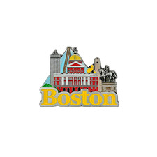 Boston Fridge Magnet Metal Souvenir Travel Tourist Historic Gifts  picture