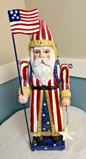 Patriotic Americana Santa Claus Figure Sculpture - 10