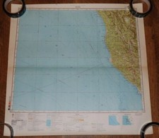 Authentic Soviet Army Military Topographic Map Ukiah, Cloverdale, California USA picture