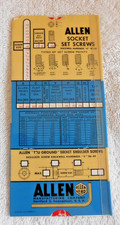 Allen Manufacturing Co. Socket Sets / Cap Screw Guide Slide Rule Style Catalog picture