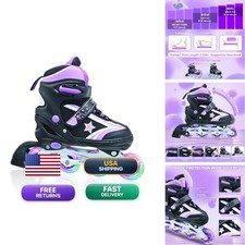 SMOOJOY Kids Inline Skates Boys, Girls And Youth, All Light-Up Wheels Aluminum picture