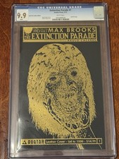 Extinction Parade #1 Gold Foil Leather Cover Ltd 1000 CGC 9.9 Avatar Press picture