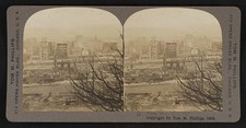 San Francisco California 1906 View from Nob Hill Earthquake Ruins Stereoview picture