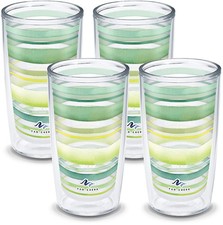 Tervis Yao Cheng Green Crystal Made In Usa Double Walled Insulated Tumbler picture