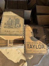 EH Taylor Commemorative Wood Box Crate Only picture