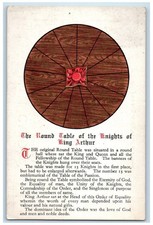 c1905 Round Table Of The Knights Of King Arthur's Hall Tintagel Antique Postcard picture