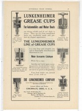 1913 Lunkenheimer Co. of Cincinnati, OhiO Ad: Grease Cups for Autos, Boats picture