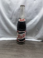 Full 10 Oz. 1950’s Pepsi Cola Soda Bottle Many Diff City’s See Description picture