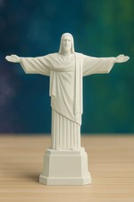 Christ The Redeemer Statue Figurine Rio De Janeiro Brazil Modern Geometric Art picture