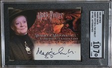 2005 Harry Potter Goblet Of Fire Autograph Maggie Smith McGonagall SGC 7 Auto 10 picture