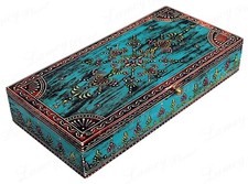 Wooden Jewelry Tarot Trinket Box Home Decor Multi Purpose Use 11.5
