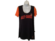 Harley-Davidson Ralph Marlin Ladies Short Sleeve Scoop Neck Top Size M 1903 picture