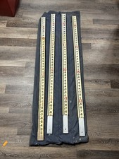 Vintage 16 Foot WOOD MEASURING STICK surveying rod rule Chicago Steel Tape Co picture