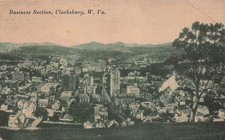 Adamston Clarksburg West Virginia WV Downtown Early 1900s DPO Vtg Postcard I38 picture