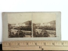 Balmoral Castle Stereoview Aberdeen Scotland 1800s Curved Mount Antique picture