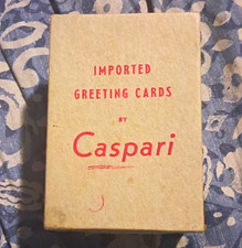 Caspari Imported Vintage Christmas Greeting Cards Card Set Boxed (15) Cards picture