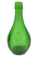 Vintage Wheaton Embossed Green Glass Bottle Maul Bros 1952-1972 picture