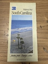 Vintage Map South Carolina Highway Road Map 1996 picture