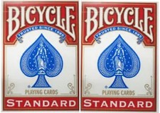 Bicycle Red Back Svengali Deck Set Of Two Decks With Different Force Cards New picture