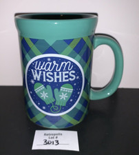 Design Pac Christmas Holiday Coffee Mug Green Plaid Warm Wishes picture
