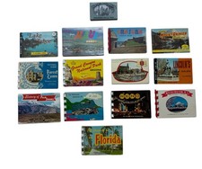 VTG Lot of 14 Souvenir Scenic Postcard Folders w/Fold Out Pics 60s 70s USA 2X3 picture