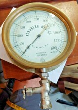 Vintage to Antique Nordberg MFG.CO. Hydraulic Starting Gauge 500 LBS SQ 