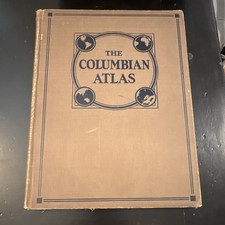 Rand McNally Columbian Atlas Hardcover Copyright 1925 picture