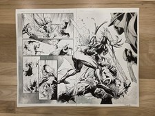 Stephen Segovia Spawn ORIGINAL COMIC ART DPS Scorched Issue 2 Pages 14-15 picture